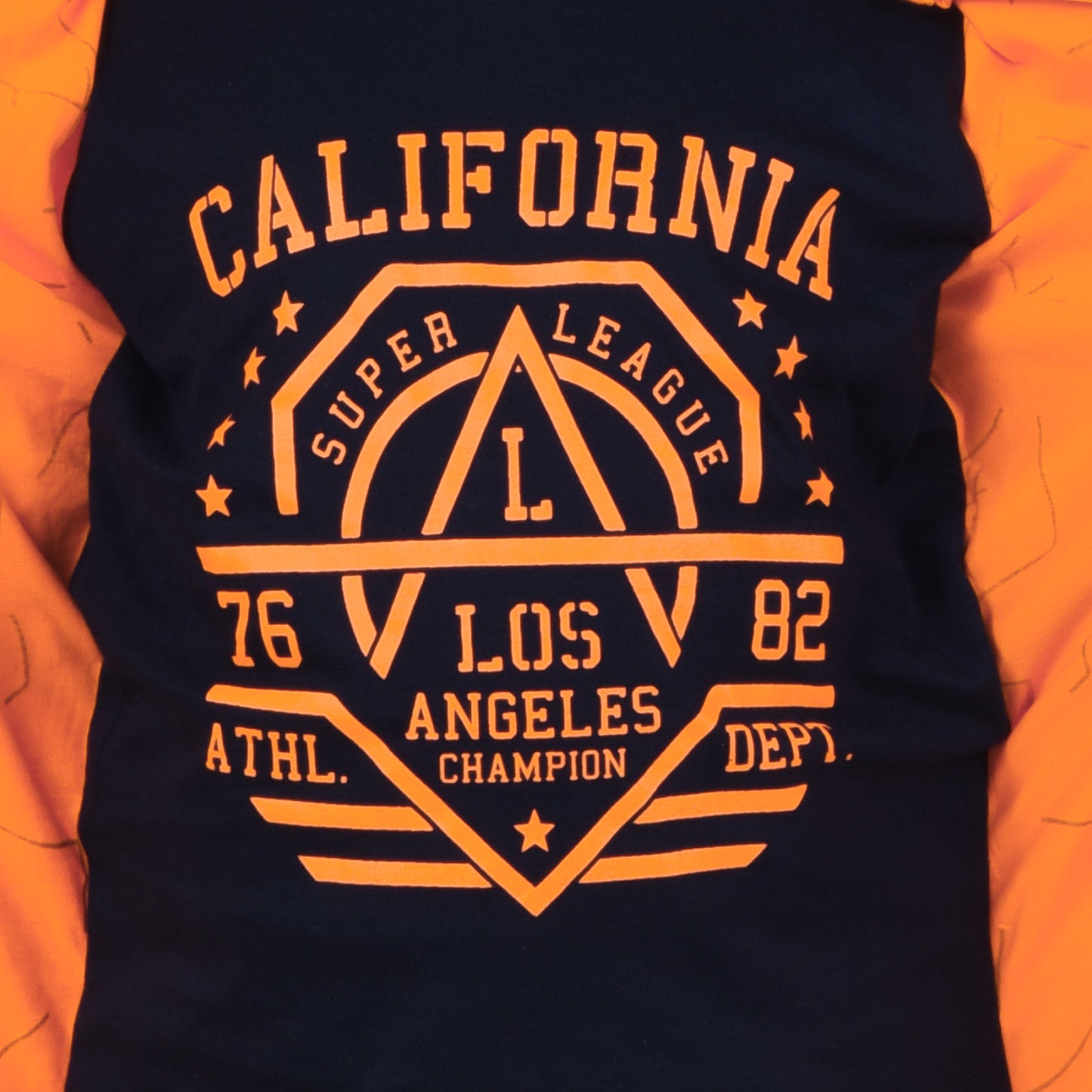 Orange /Printed Full Sleeves Pure Cotton Girls T-shirt Attached with Shrug image 5