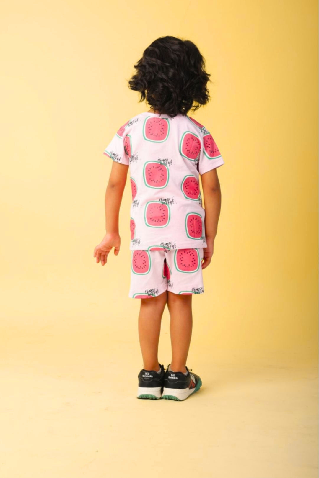 Peach Pure Cotton Printed Co-ord Set for Boys