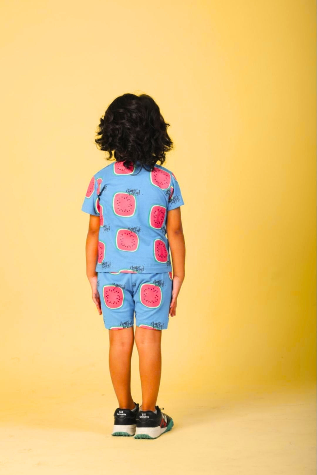 Royal Blue Pure Cotton Printed Co-ord Set for Boys